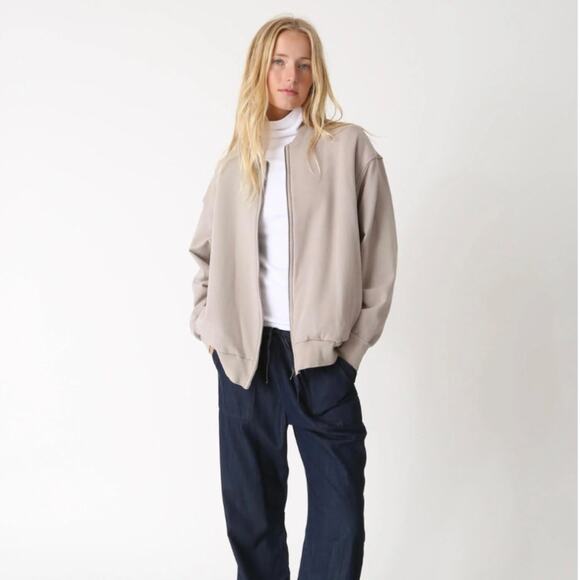Electric & Rose Trent Bomber in Taupe Small - Picture 1 of 8
